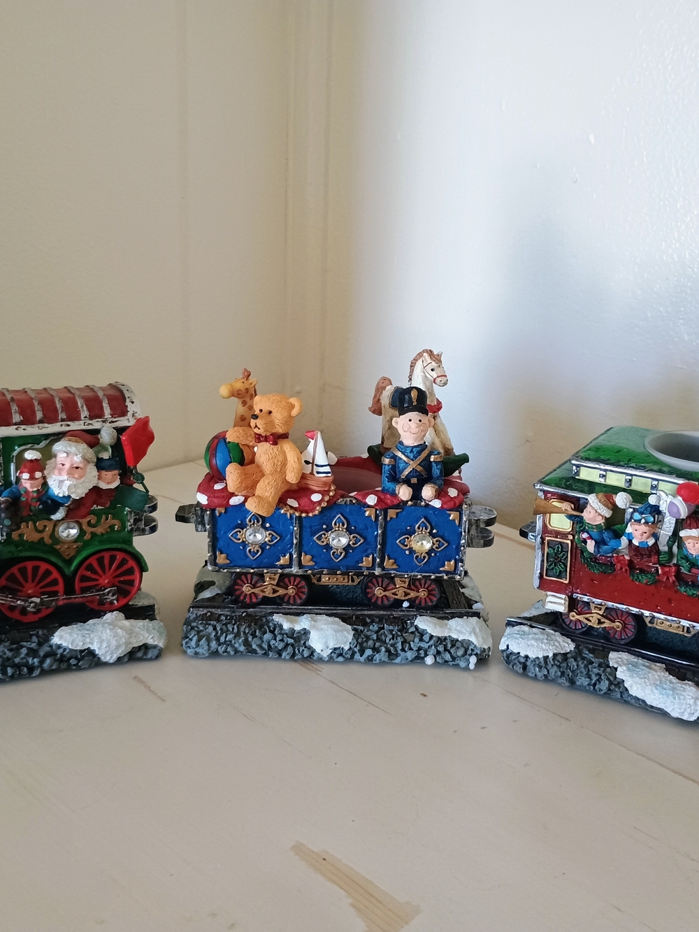Christmas Train Candle Holders